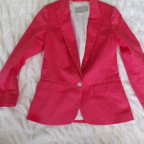 Banana Republic pink Preppy cotton  blazer 0 - Picture 2 of 12